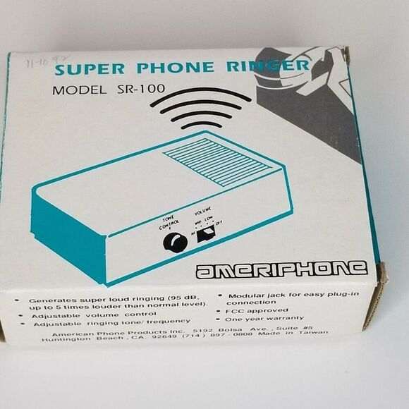 Vintage SR100 Super Loud Phone Telephone Ringer Ameriphone - Picture 6 of 8